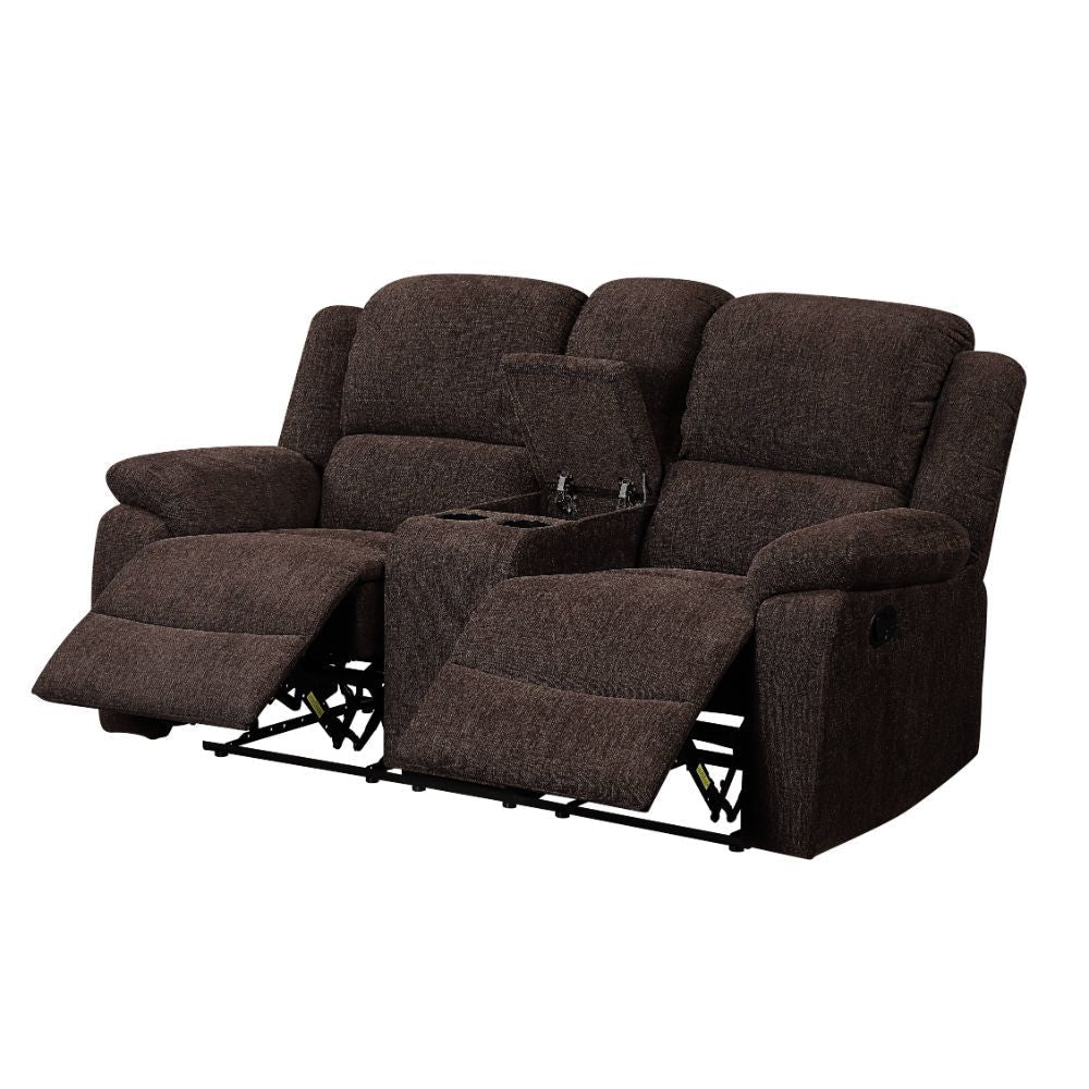 ACME Madden - Loveseat - Brown Chenille | Meri Furniture