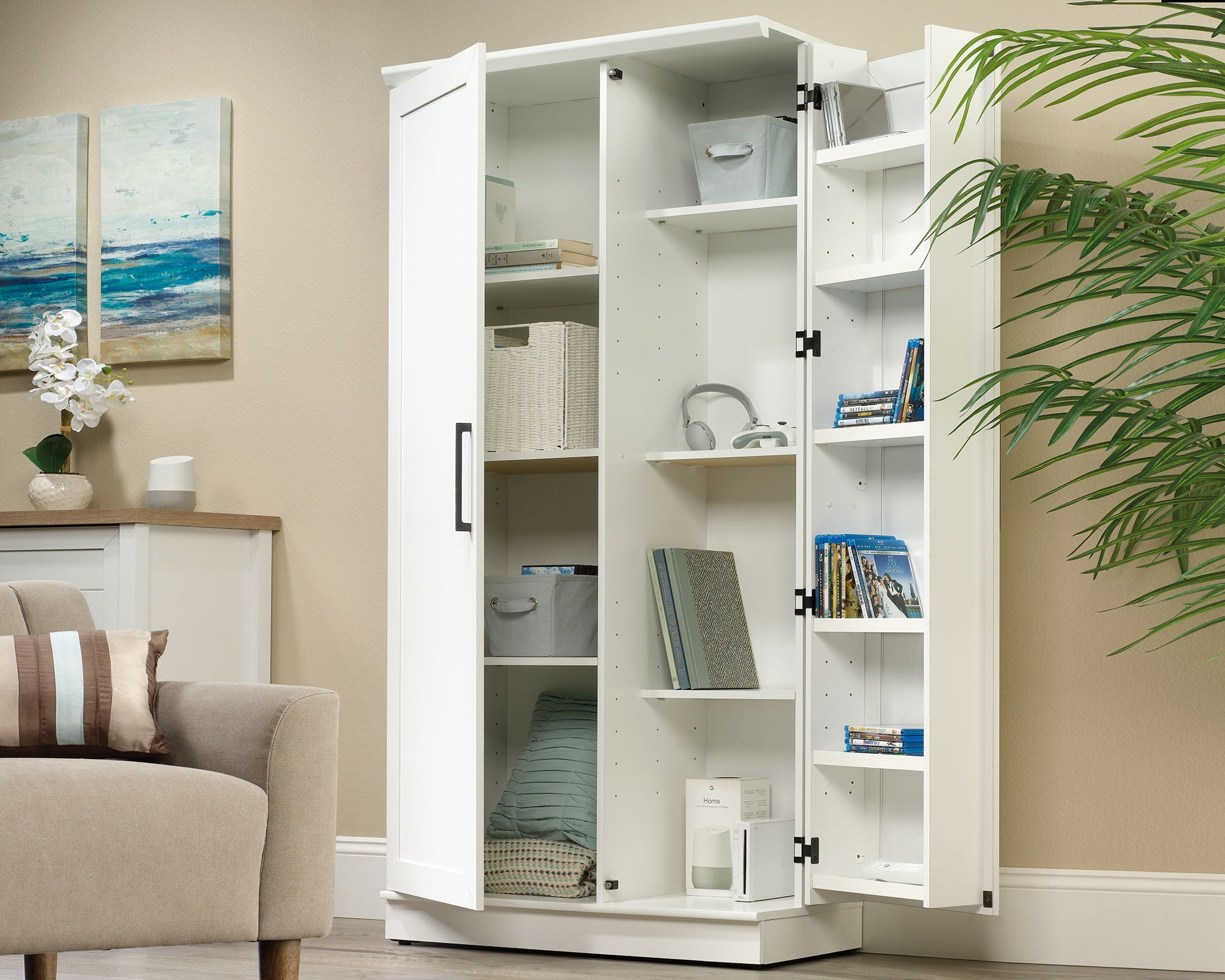 Storage Cabinet in Soft White
