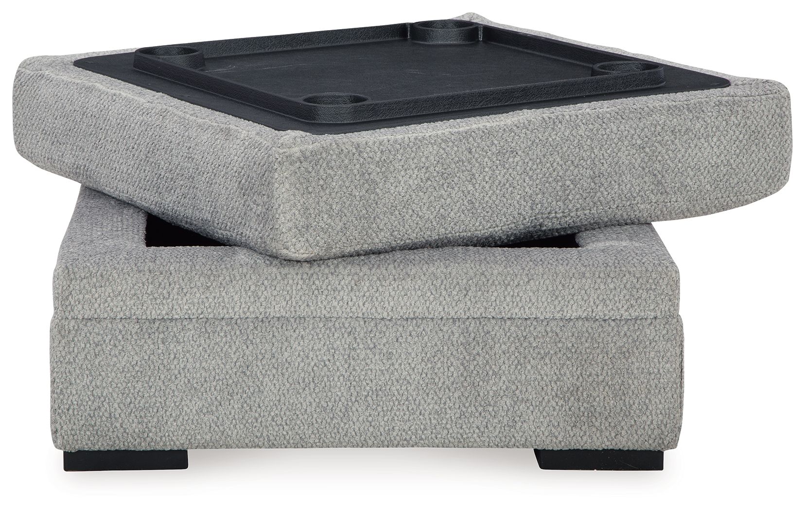 Signature Design by Ashley® Casselbury - Cement - Ottoman With Storage | Meri Furniture