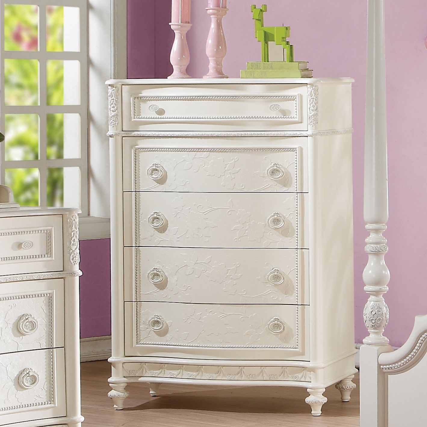 ACME Dorothy - Chest - White | Meri Furniture