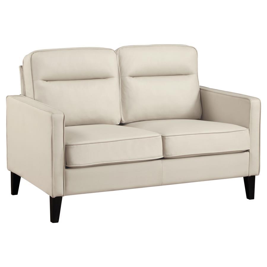 Coaster Fine Furniture Jonah - Upholstered Track Arm Loveseat | Meri Furniture