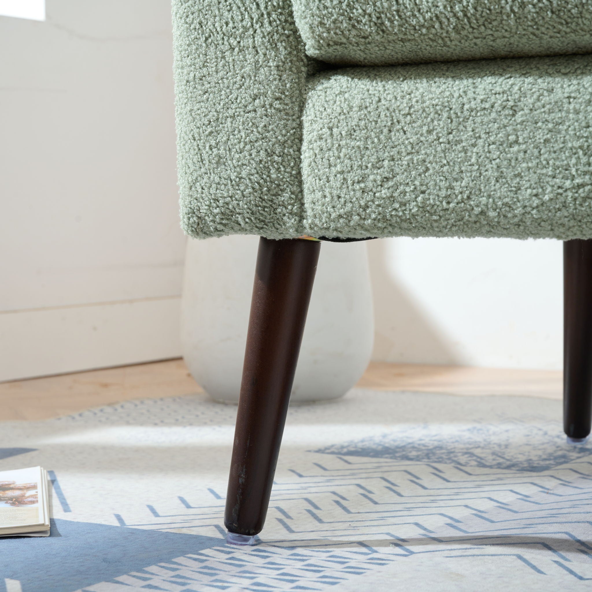 Modern Accent Upholstered Armchair With Pillow