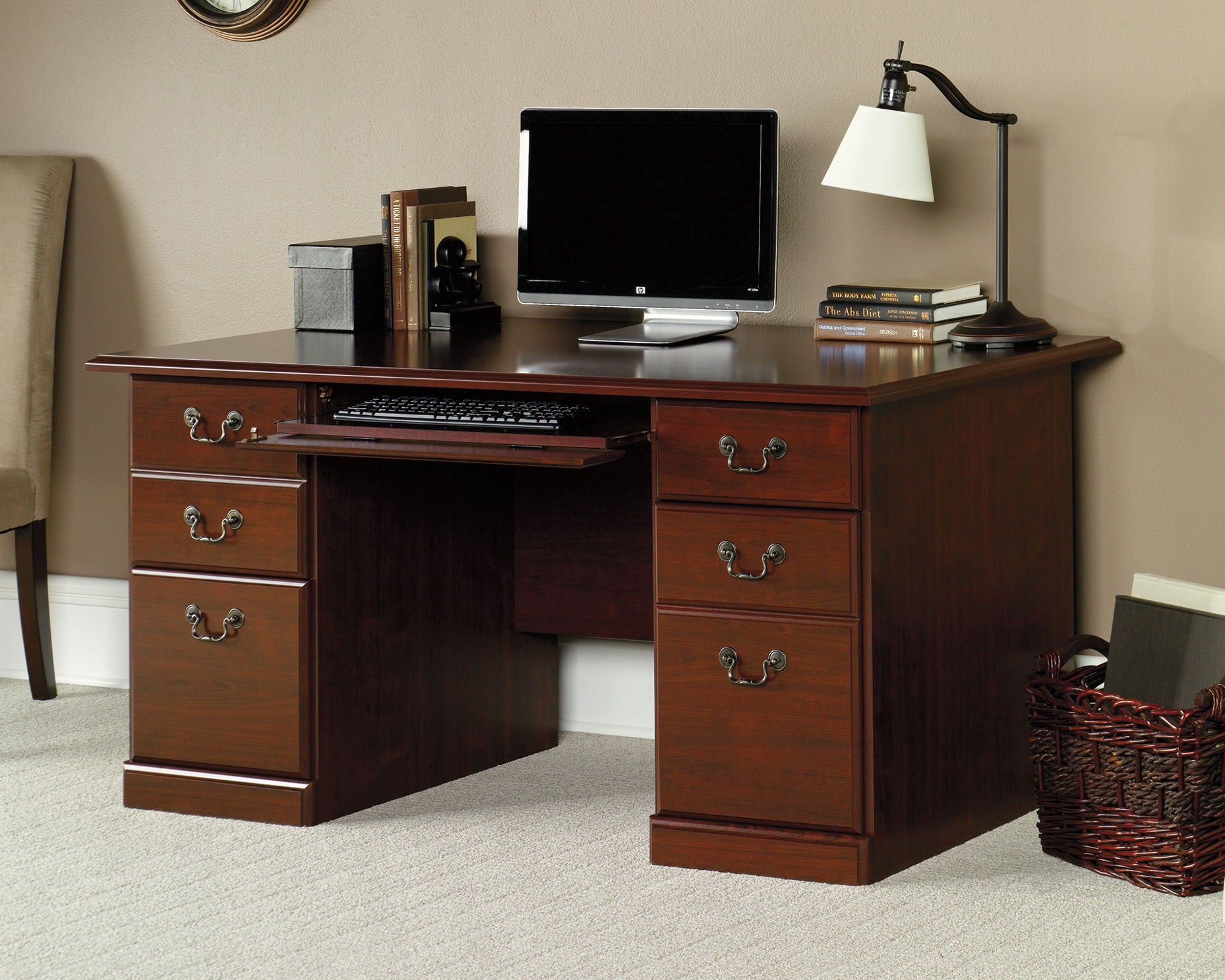 Heritage Hill Computer Desk Classic Cherry