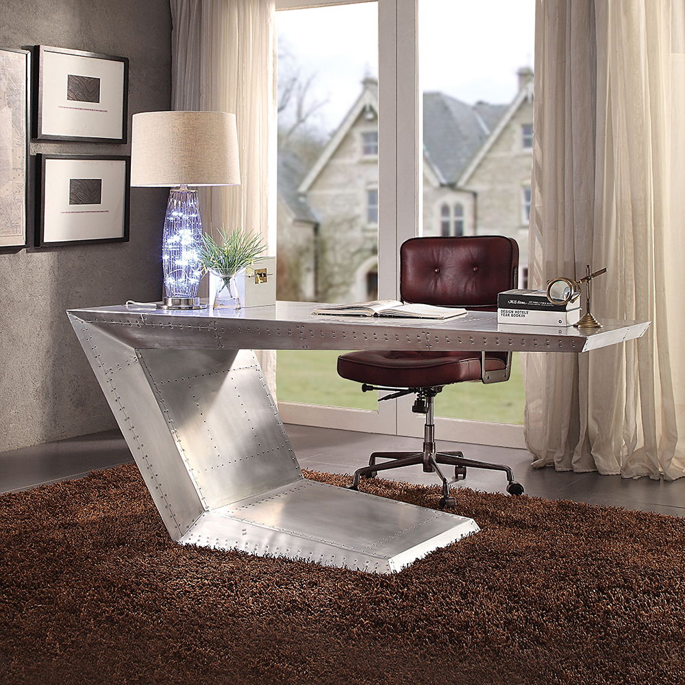 Brancaster - Executive Writing Desk - Aluminum
