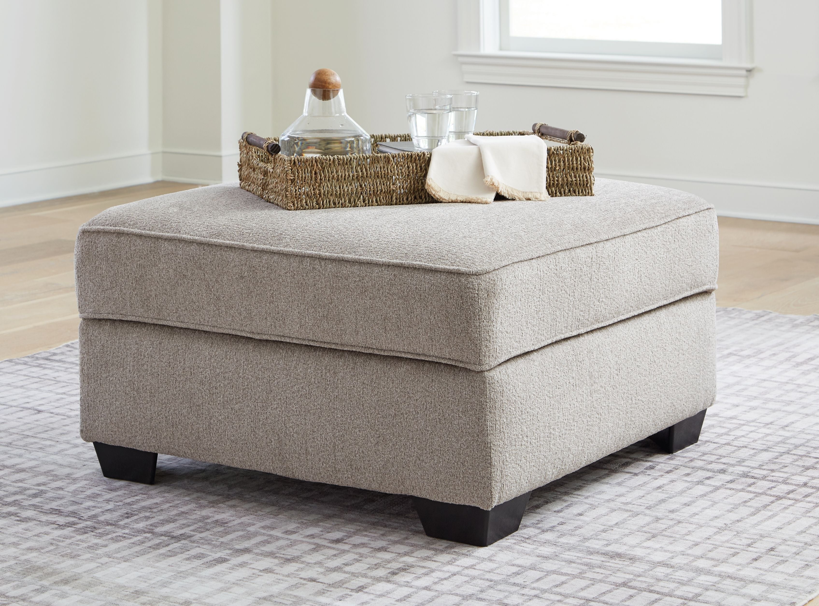 Signature Design by Ashley® Claireah - Umber - Ottoman With Storage | Meri Furniture