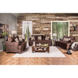 Furniture of America Wessington - Sofa - Chocolate | Meri Furniture
