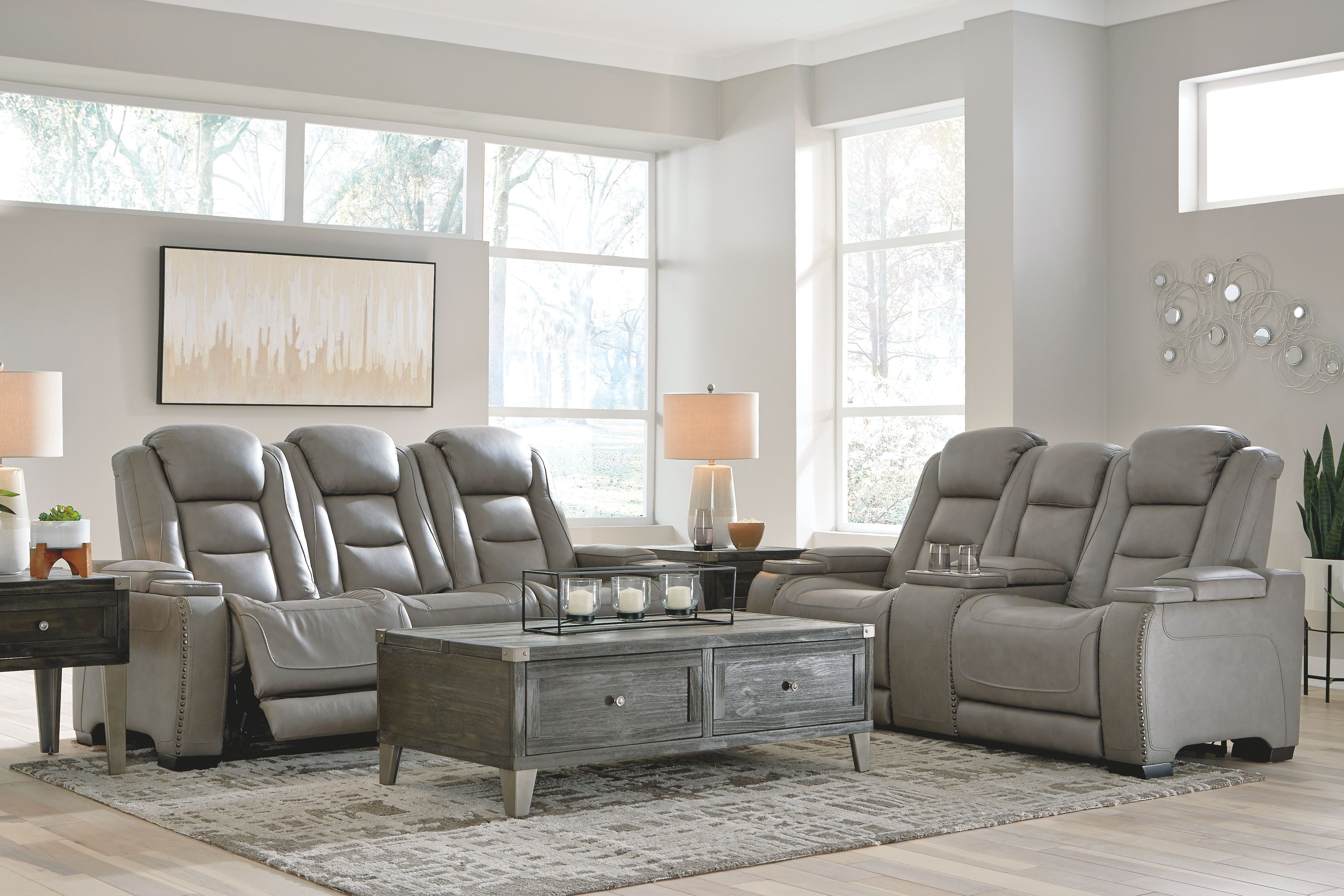 Signature Design by Ashley® The Man-den - Reclining Living Room Set | Meri Furniture