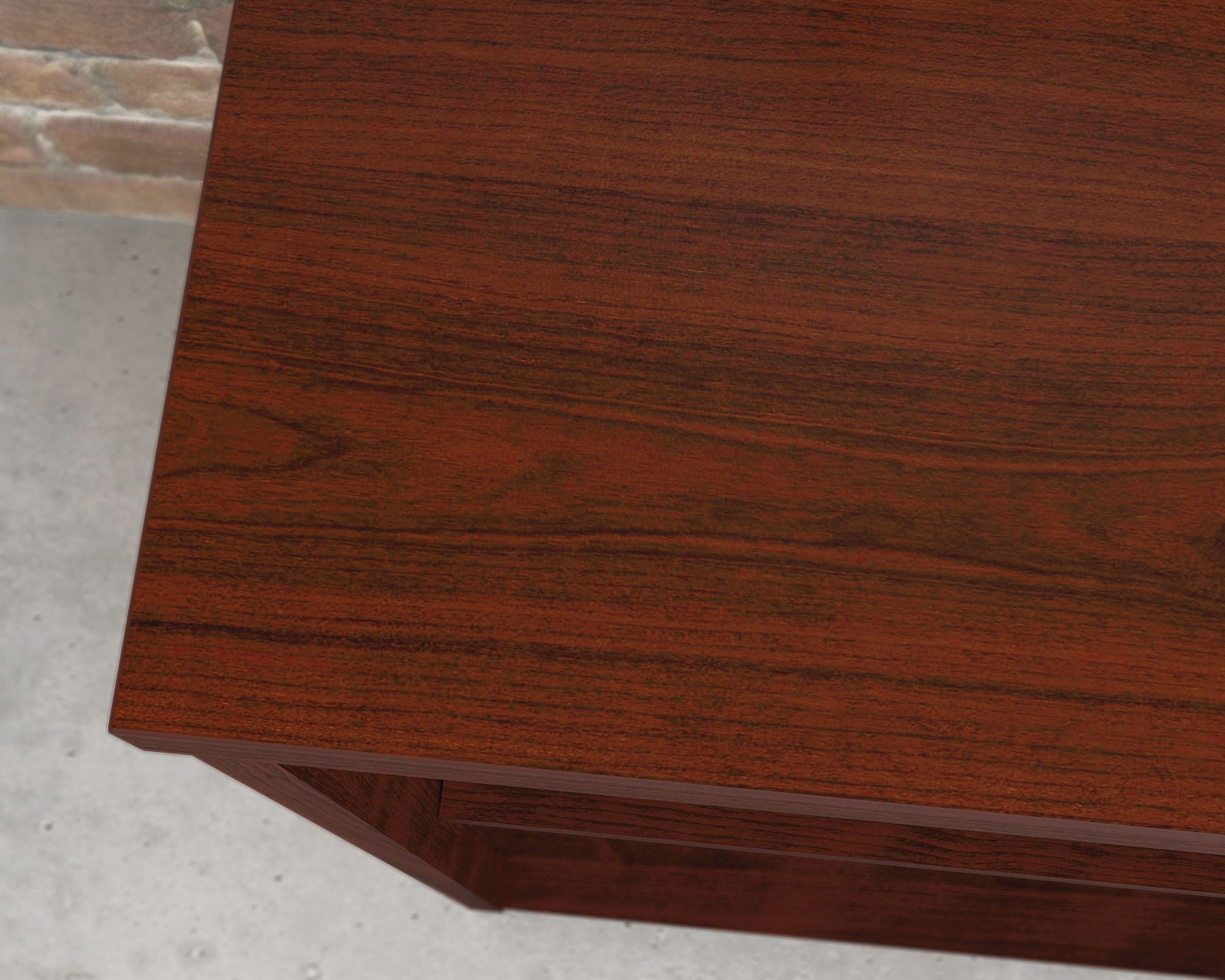2-Shelf Commercial Bookcase in Classic Cherry
