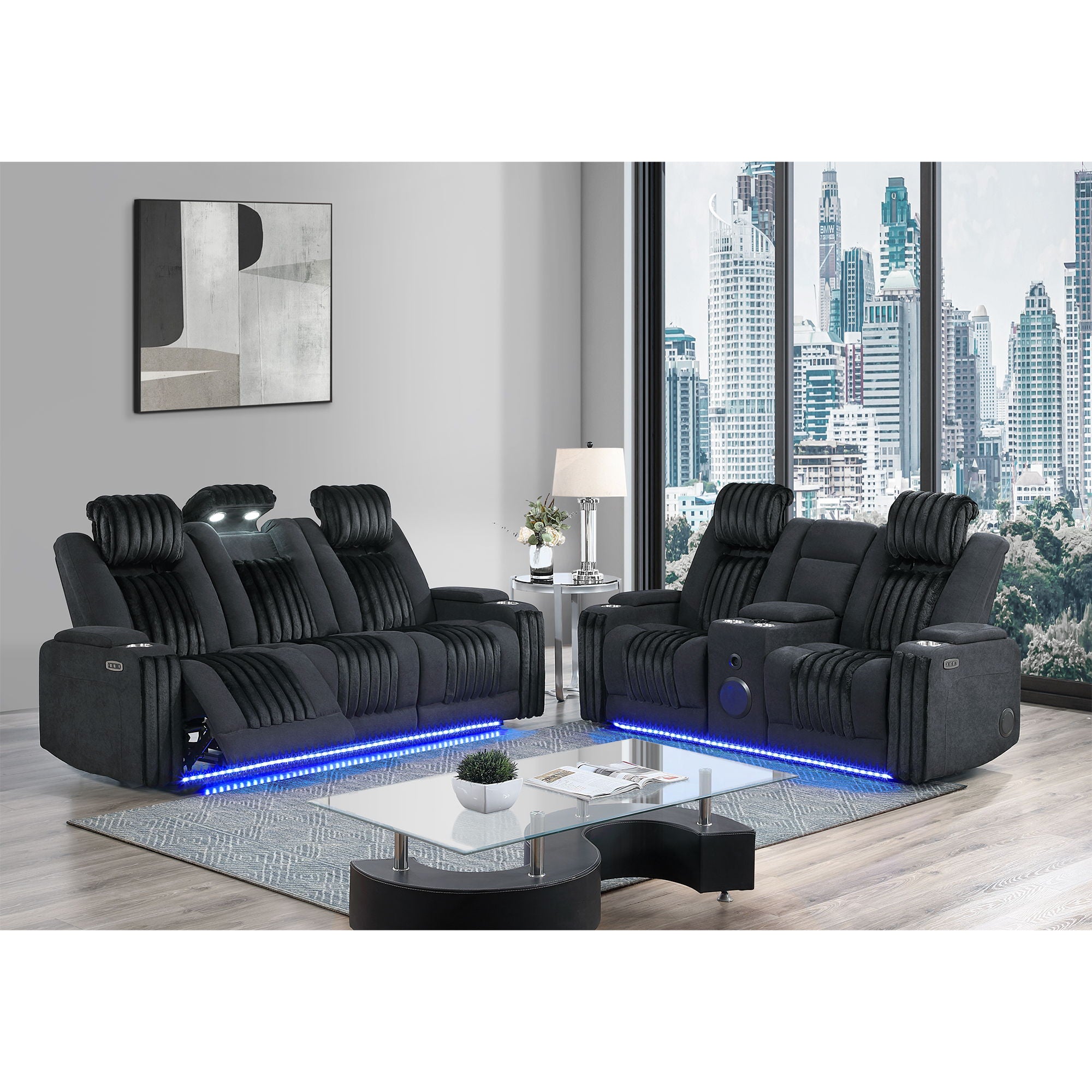 Duran - Power Reclining Sofa With Power Headrest