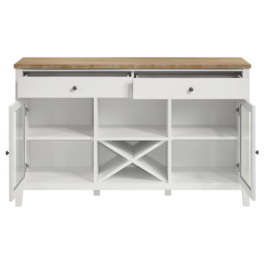 Coaster Fine Furniture Hollis - 2 Door Dining Sideboard Buffet Storage Cabinet - White | Meri Furniture