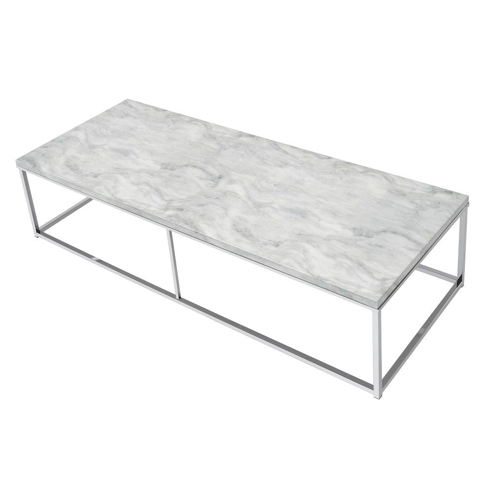 ACME Voleta - Coffee Table - Chrome | Meri Furniture