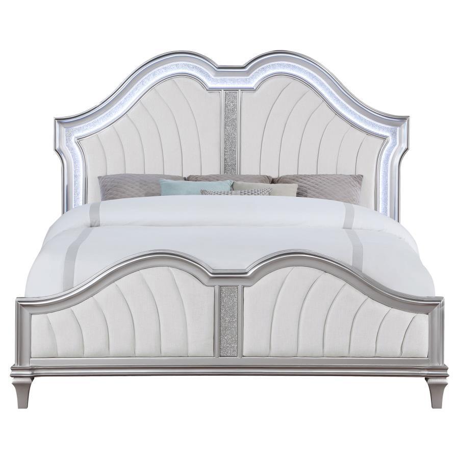 Coaster Fine Furniture Evangeline - Wood LED Panel Bed | Meri Furniture