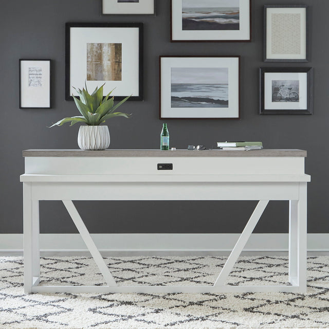 Liberty Furniture Palmetto Heights - Console Bar Table - White | Meri Furniture