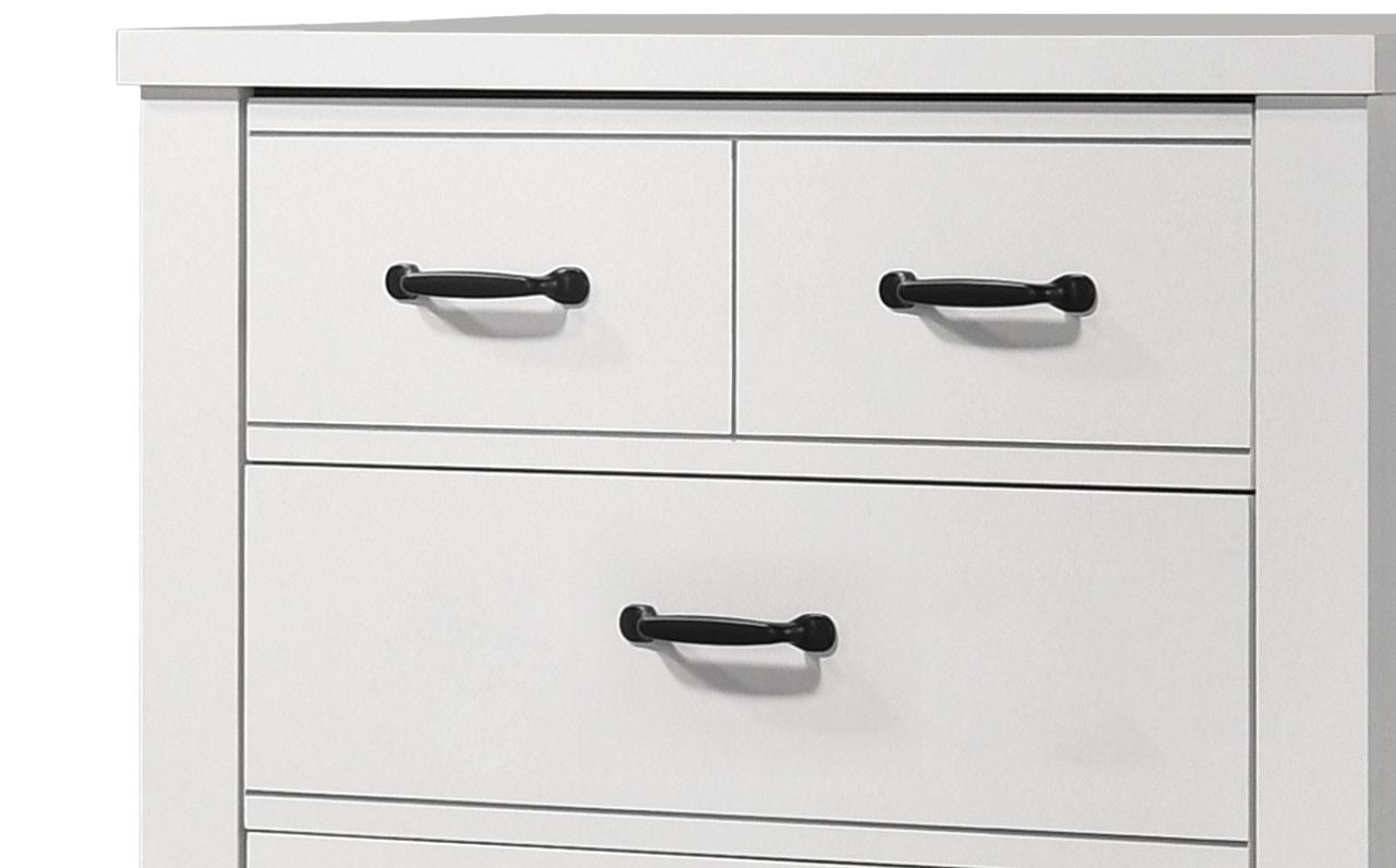 Cassini 31"W White 5-Drawer Chest