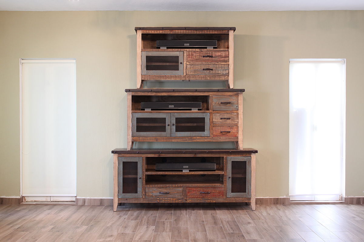 International Furniture Direct Antique - TV Stand with Drawers | Meri Furniture