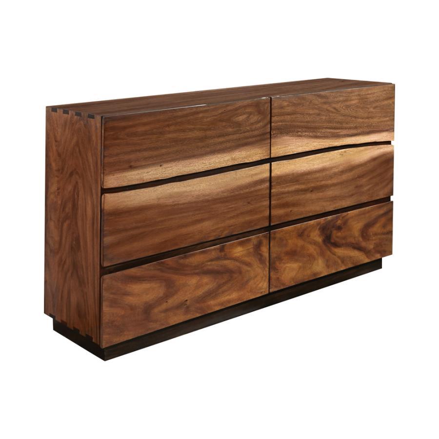 Coaster Fine Furniture Winslow - 6-Drawer Dresser - Smokey Walnut | Meri Furniture
