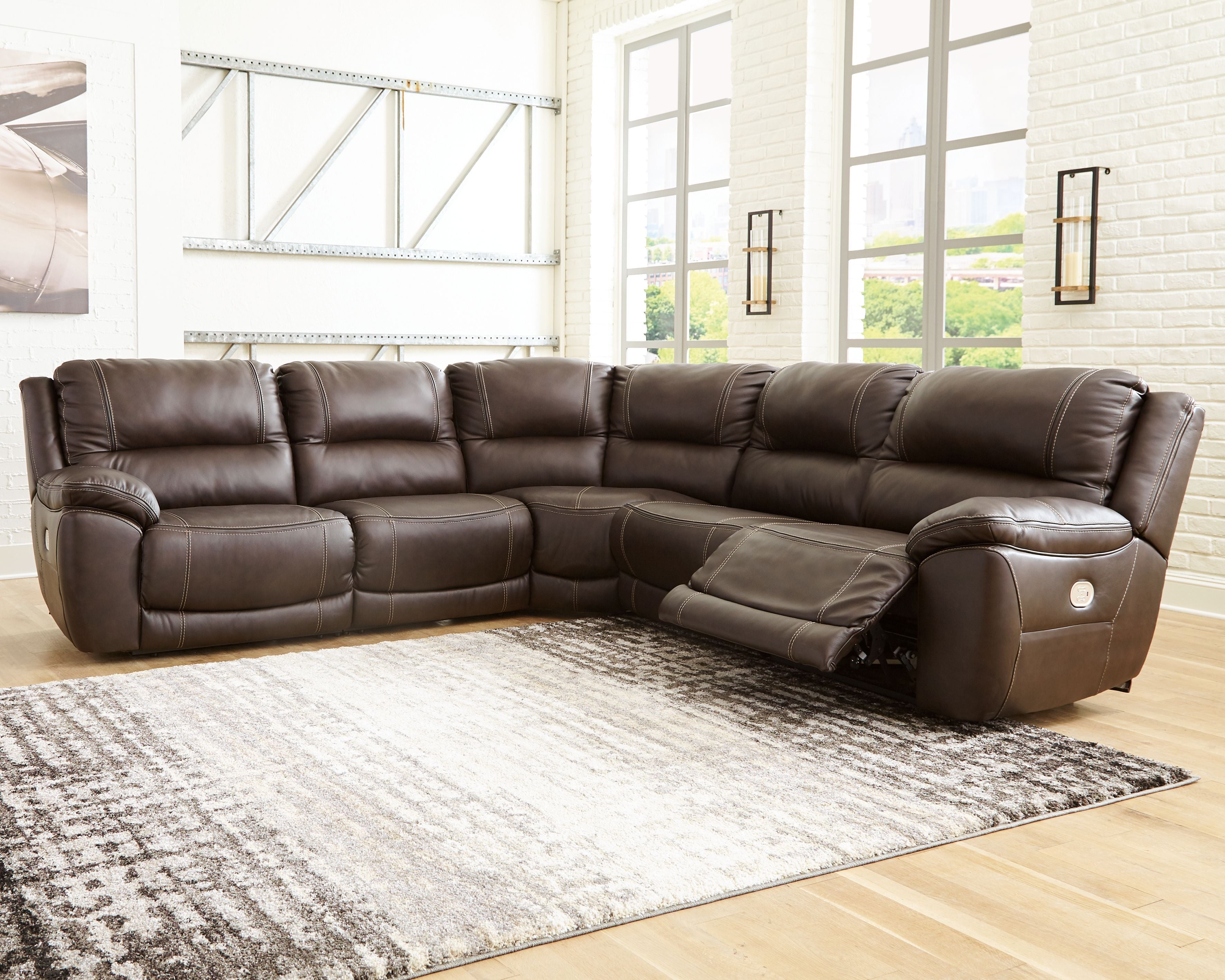 Signature Design by Ashley® Dunleith - Power Reclining Sectional | Meri Furniture