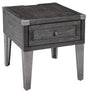 Ashley Furniture Todoe - Dark Gray - Rectangular End Table | Meri Furniture