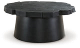 Signature Design by Ashley® Wimbell - Black - Round Cocktail Table | Meri Furniture