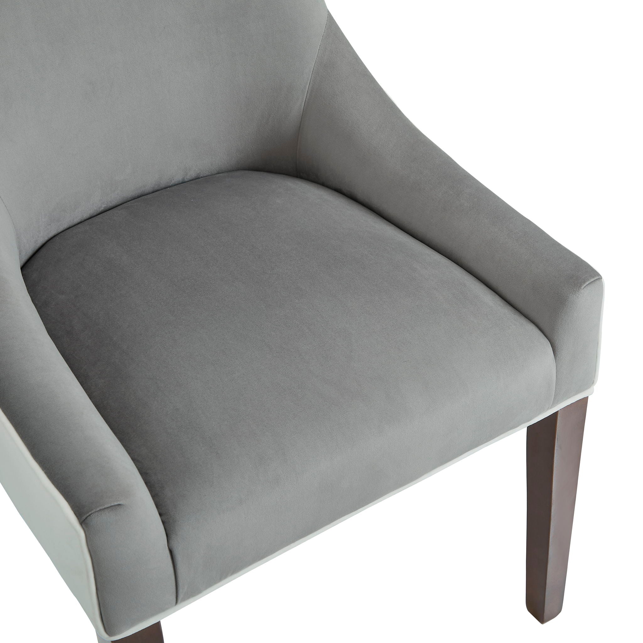 Jackson - Upholstered Dining Chair Elegant Design - Smoke / White