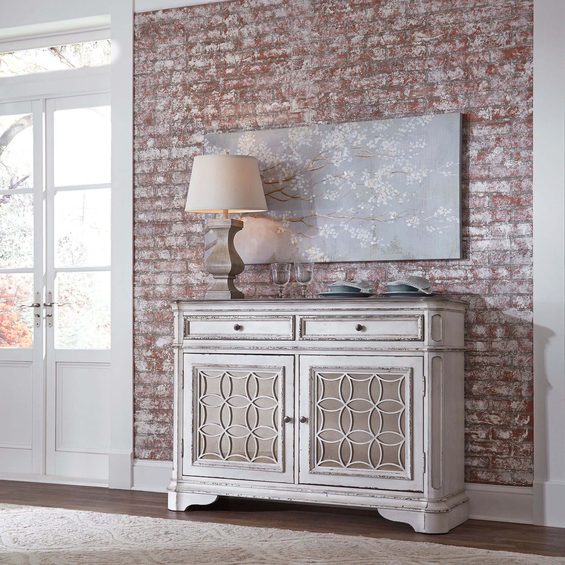 Liberty Furniture Magnolia Manor - Buffet - White | Meri Furniture