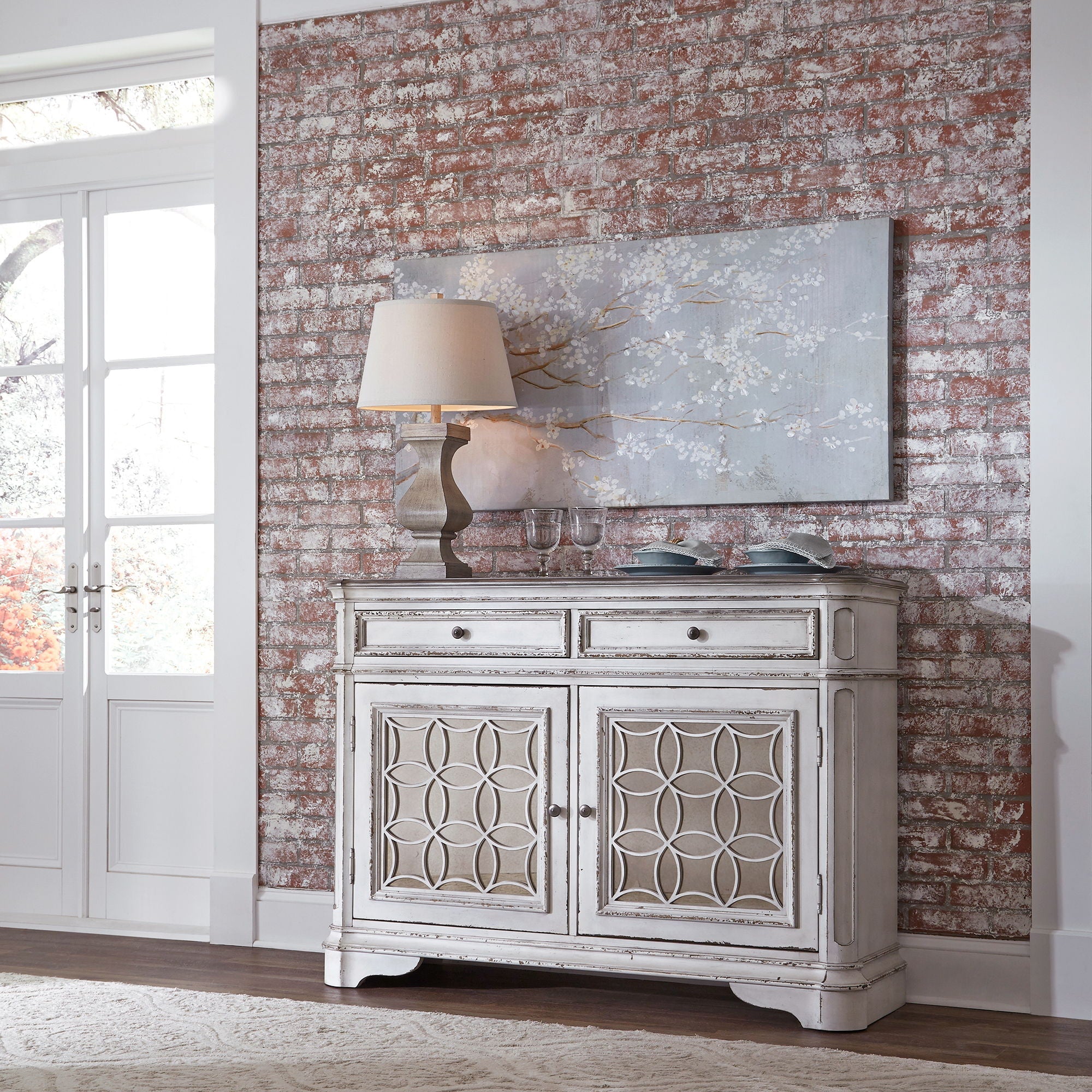 Liberty Furniture Magnolia Manor - Buffet - White | Meri Furniture