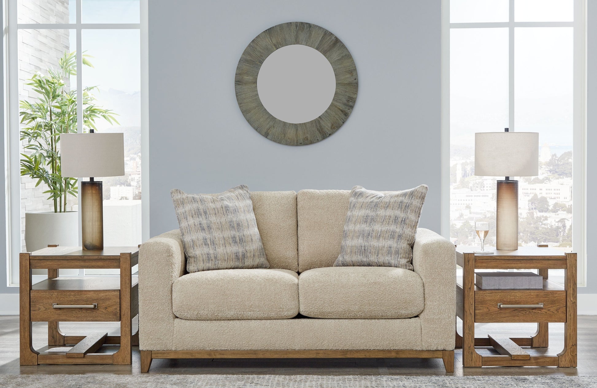 Signature Design by Ashley® Parklynn - Desert - Loveseat | Meri Furniture
