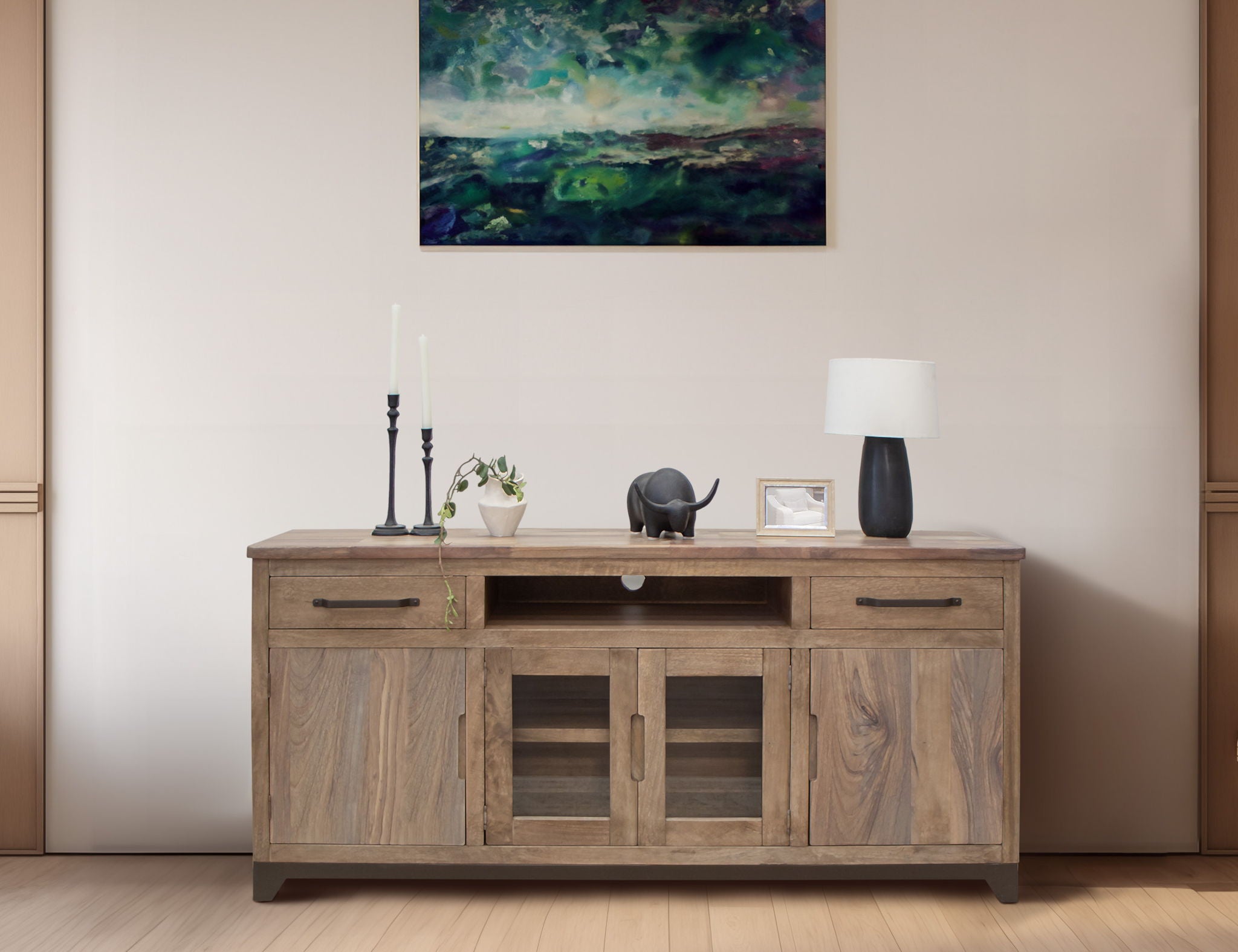 Natural Parota - TV Stand