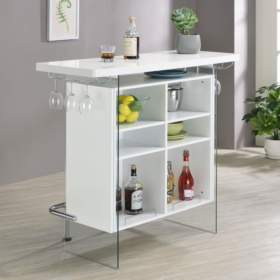 Coaster Fine Furniture Acosta - Freestanding Home Bar Wine Cabinet | Meri Furniture