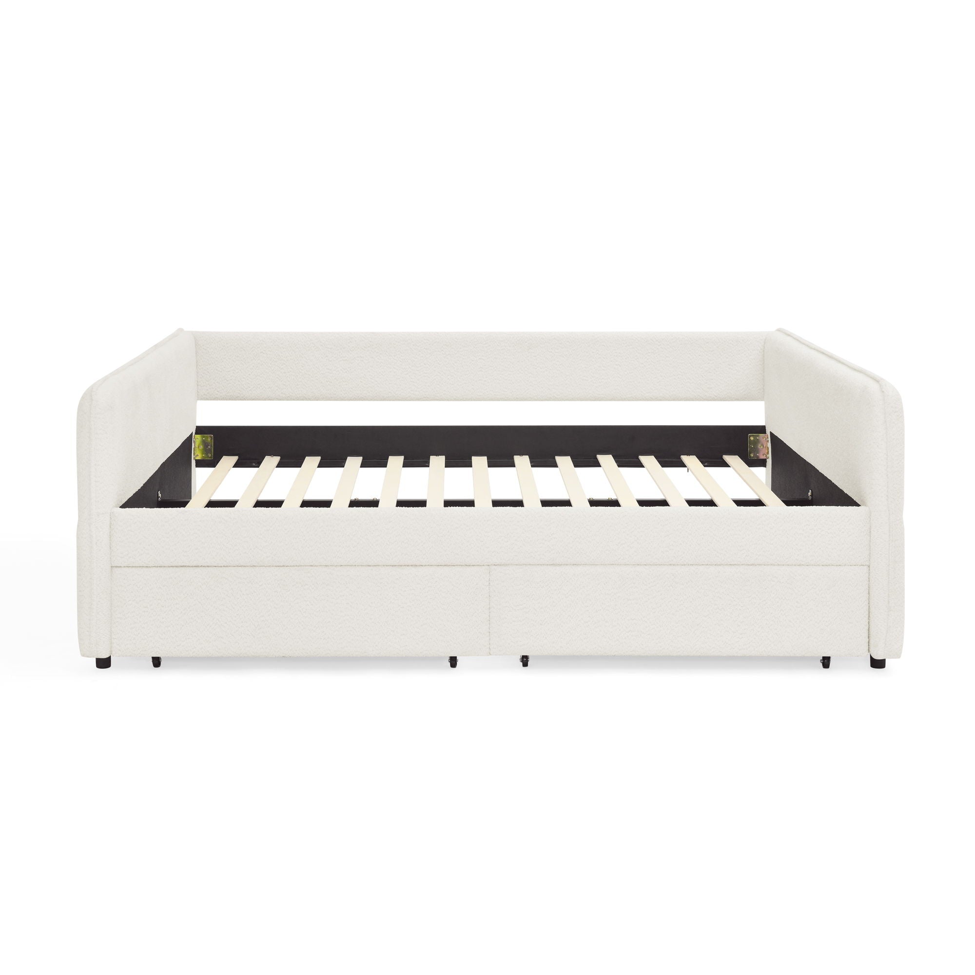 Upholstered Daybed & 2 Drawers