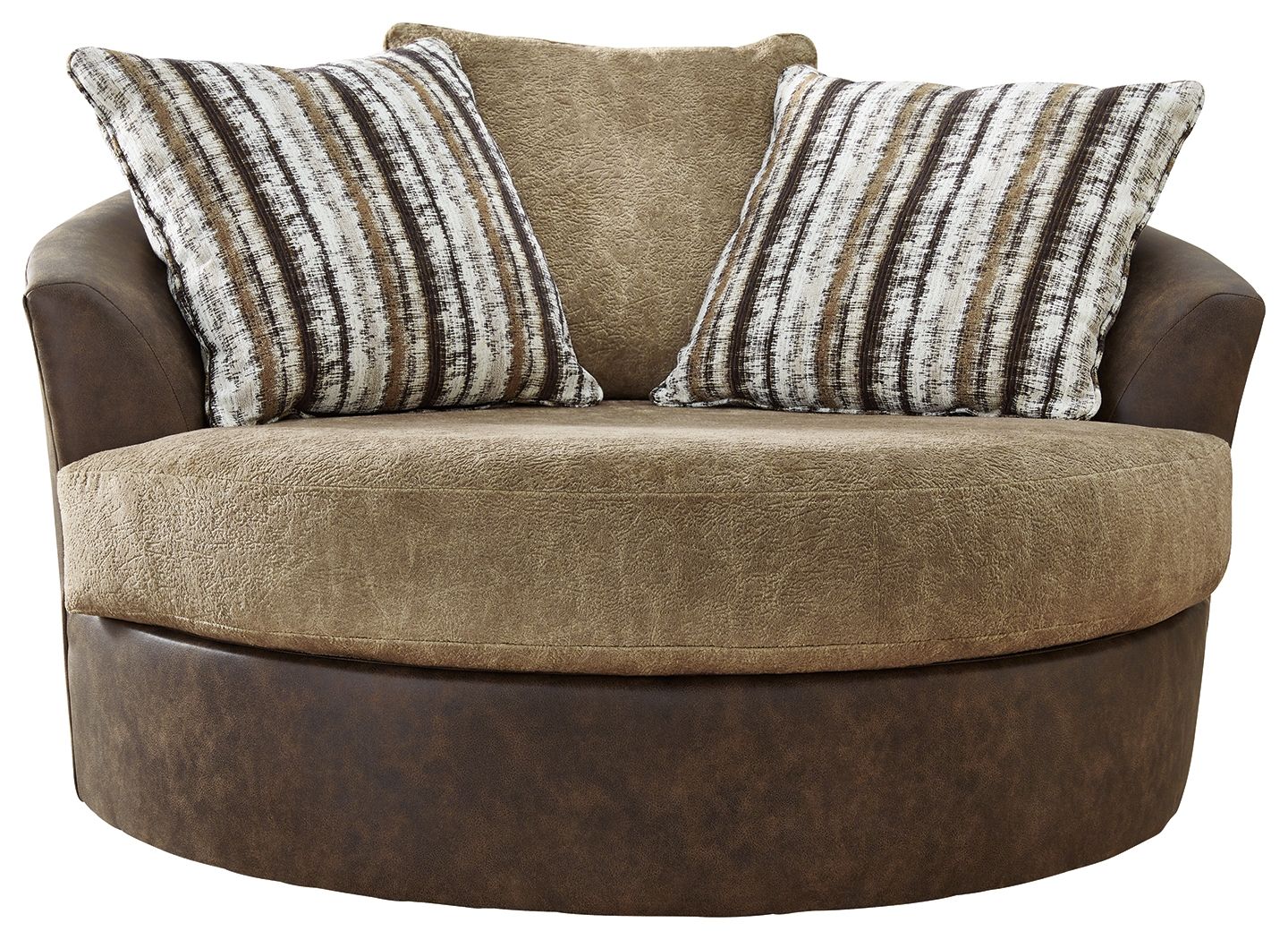 Signature Design by Ashley® Alesbury - Chocolate - Oversized Swivel Accent Chair | Meri Furniture