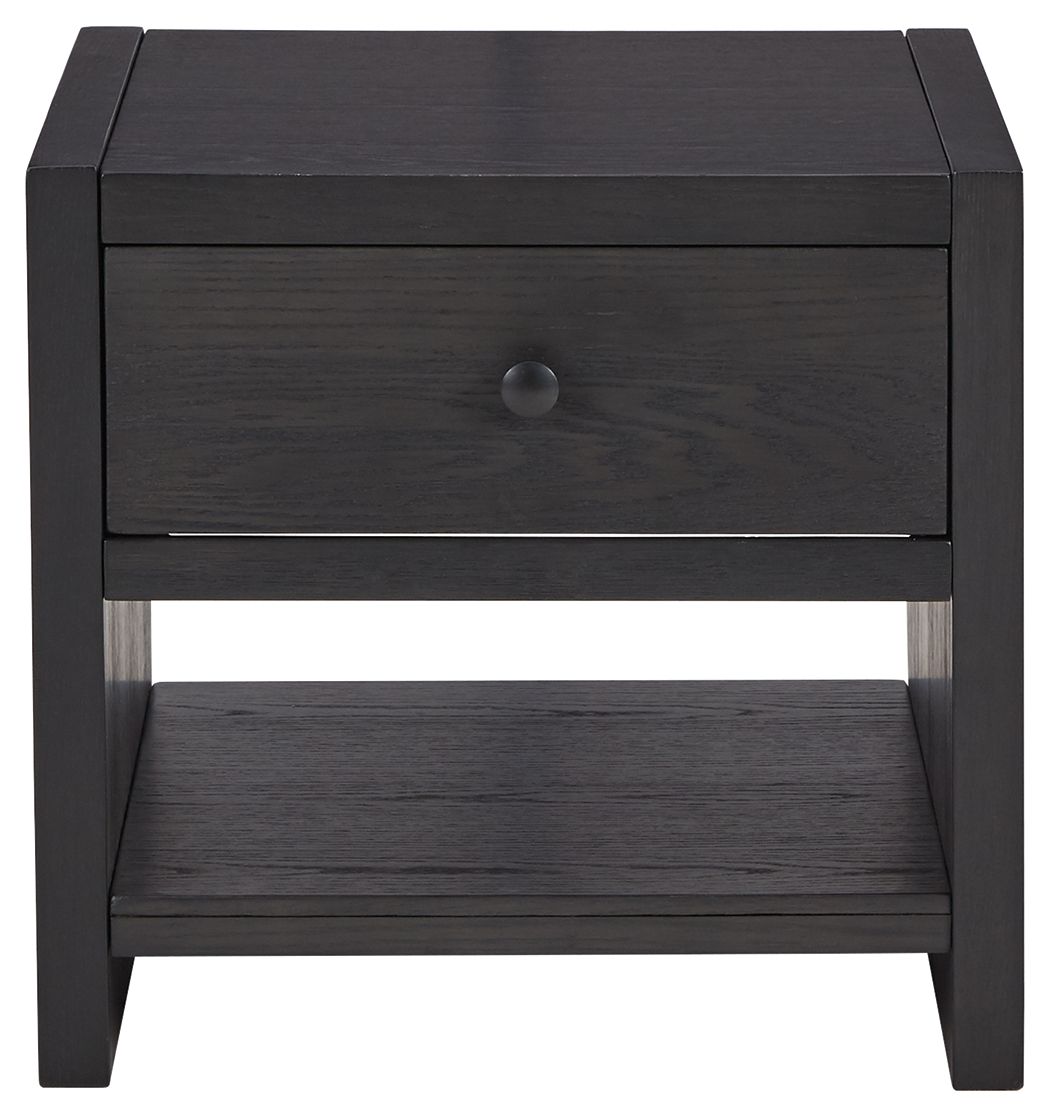 Signature Design by Ashley® Foyland - Black - Square End Table | Meri Furniture