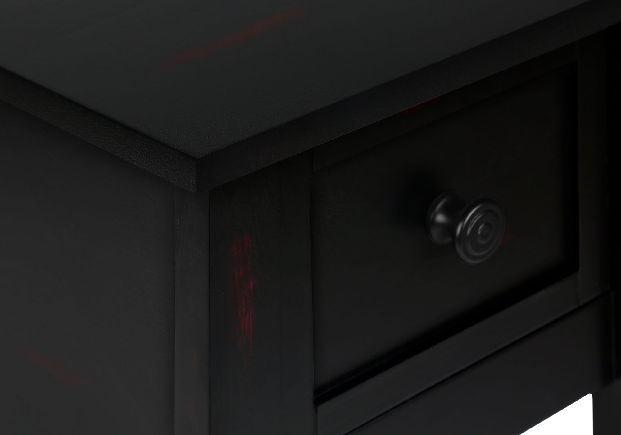 Accent End Table, 2 Tier, Narrow, Lamp, Storage Drawer, Charming Design