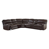 Saul - Power Motion Sectional Sofa - Espresso