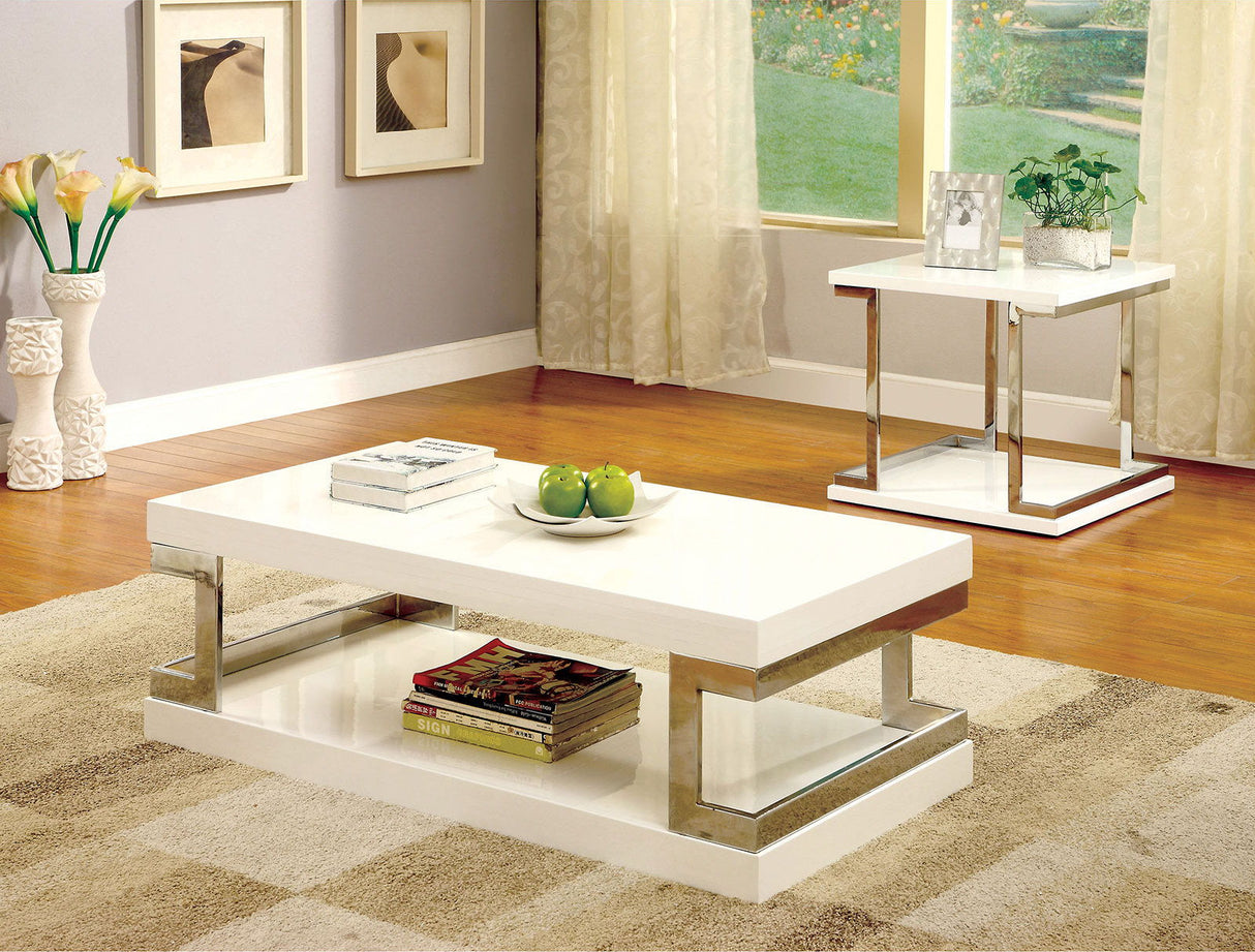 Meda - Coffee Table - White