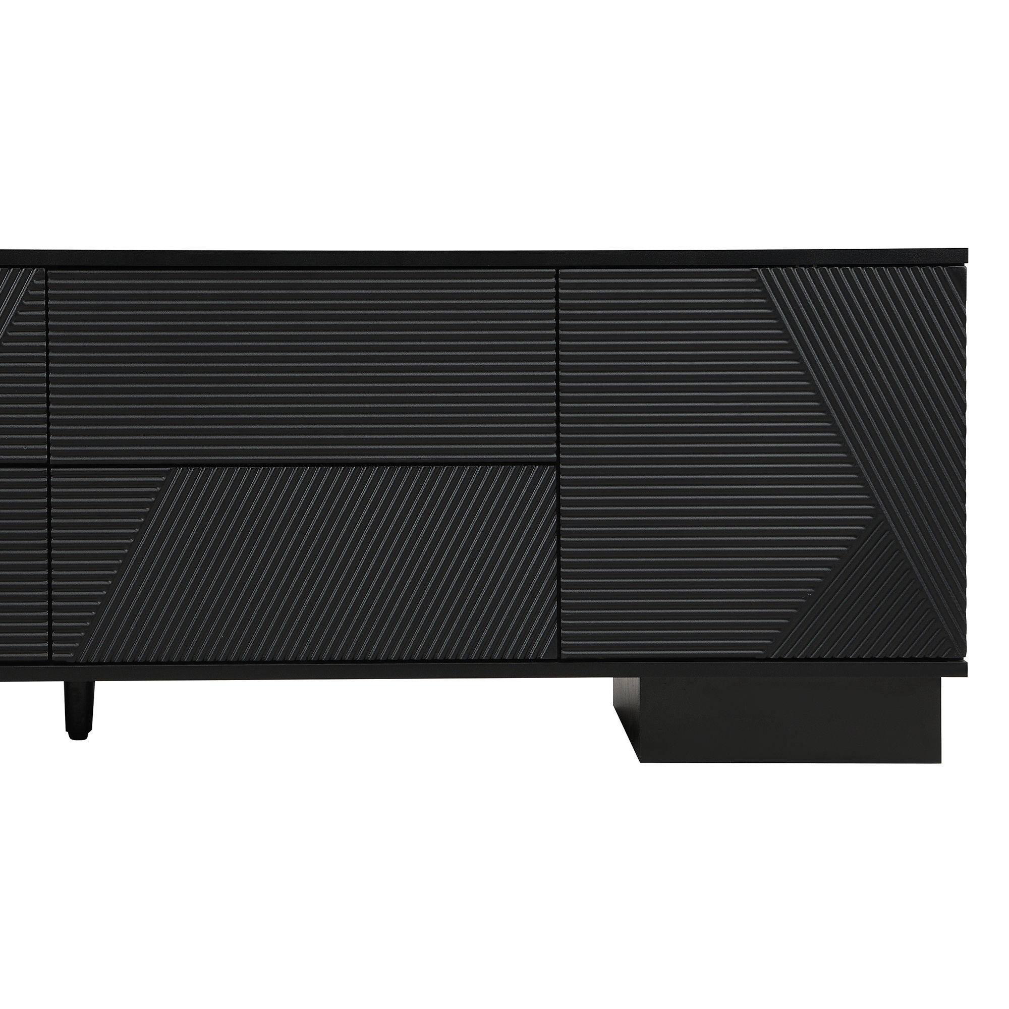 Modern TV Stand With Storage Cabinets, 4 Drawers