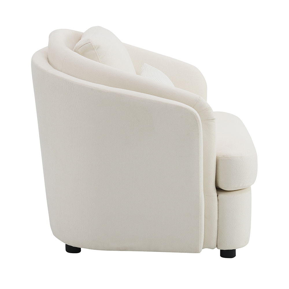 ACME Mariko - Chair With Pillow - Beige Linen | Meri Furniture