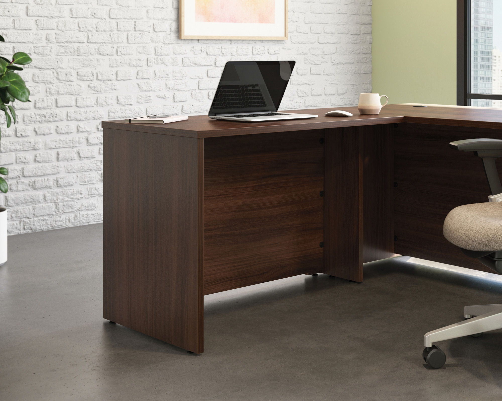 42" Commercial Desk Return in Noble Elm