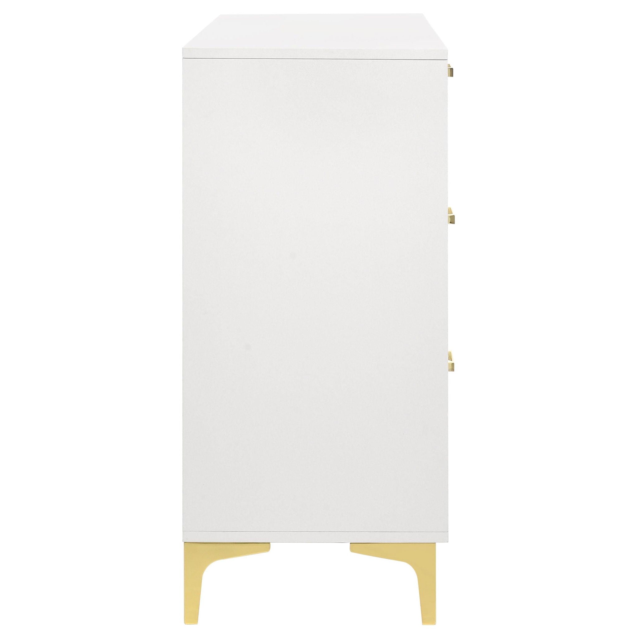 Kendall 6-drawer Dresser White