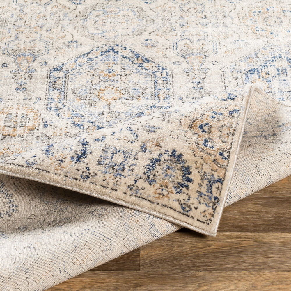 Indigo Machine Woven Rug