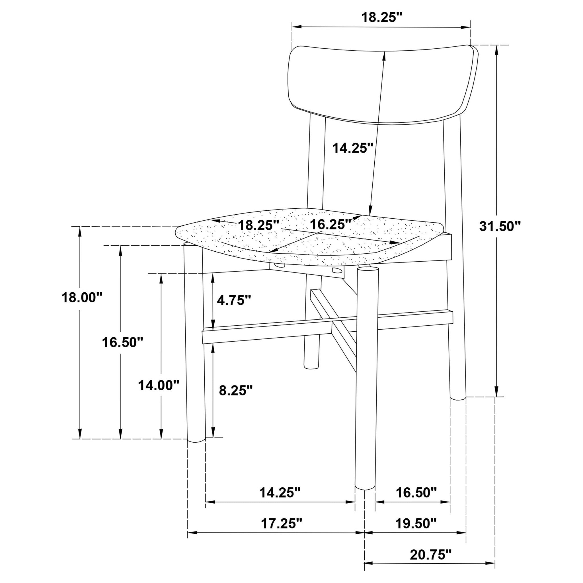 Parkridge 7-piece 59-inch Wood Dining Set White Washed