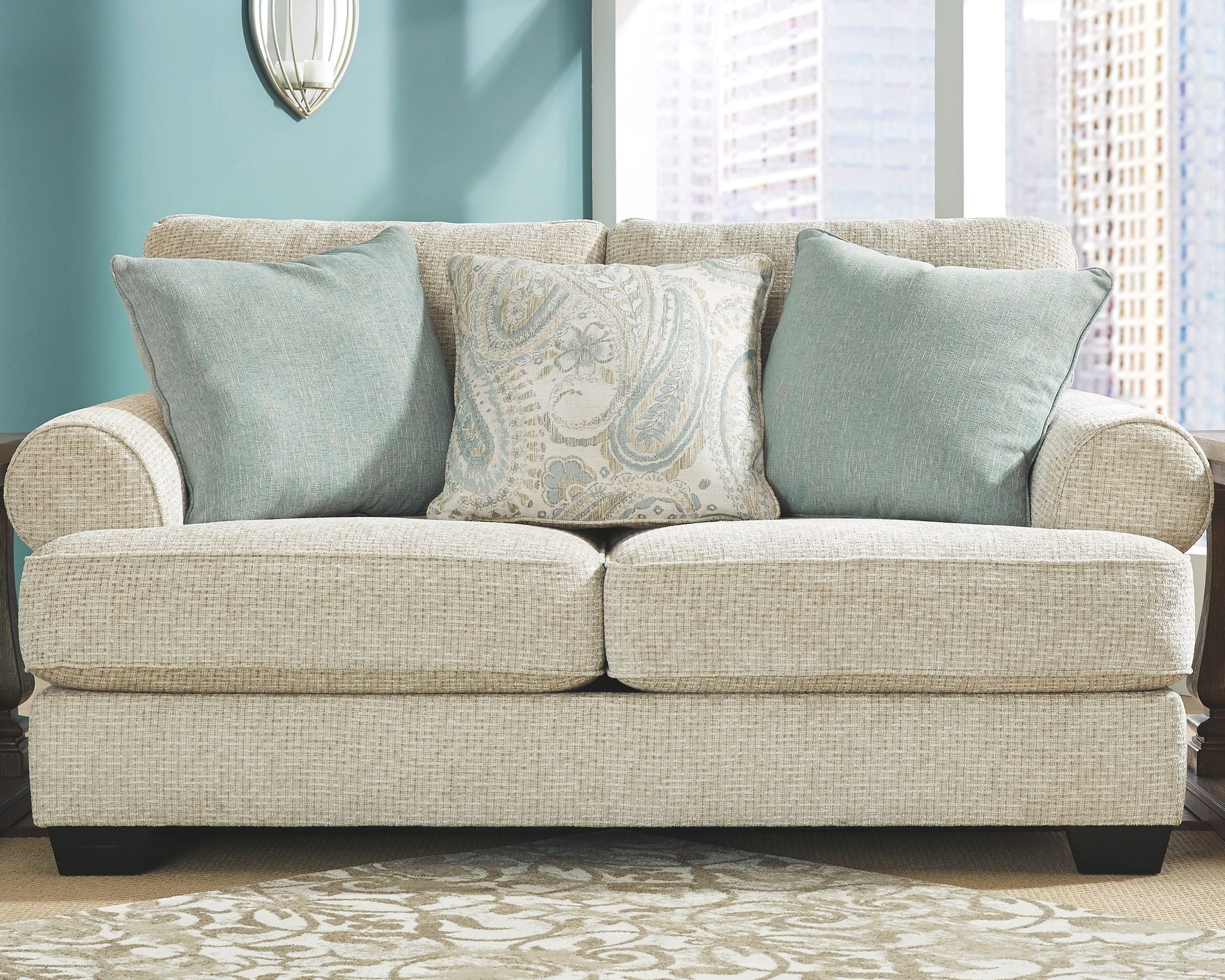 Ashley Furniture Monaghan - Sandstone - Loveseat | Meri Furniture