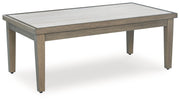 Signature Design by Ashley® Rainier Ranch - Brown / Beige - Rectangular Cocktail Table | Meri Furniture