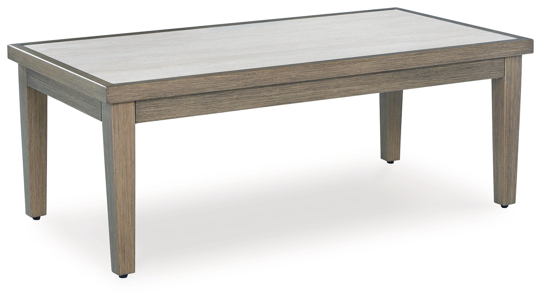 Signature Design by Ashley® Rainier Ranch - Brown / Beige - Rectangular Cocktail Table | Meri Furniture