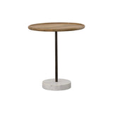 Coaster Fine Furniture Ginevra - Round Marble Base Accent Table | Meri Furniture