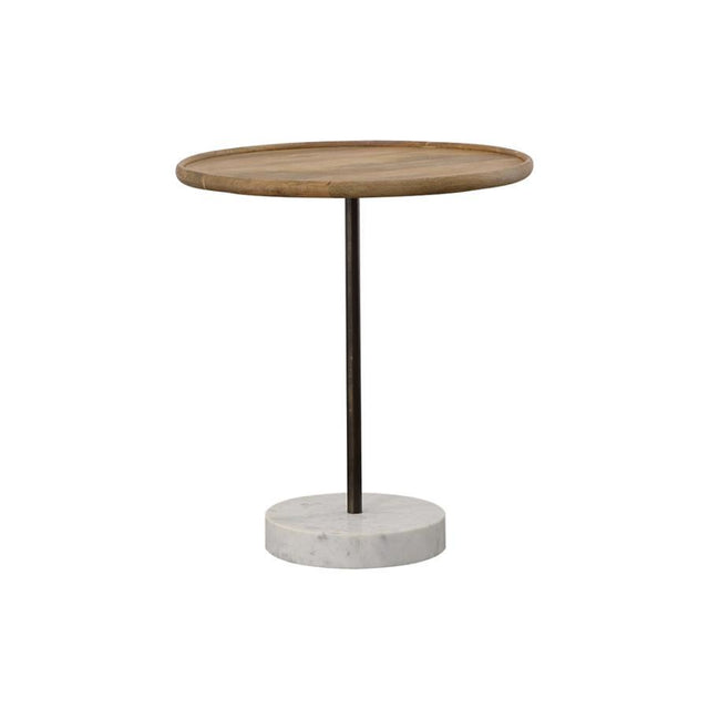 Coaster Fine Furniture Ginevra - Round Marble Base Accent Table | Meri Furniture