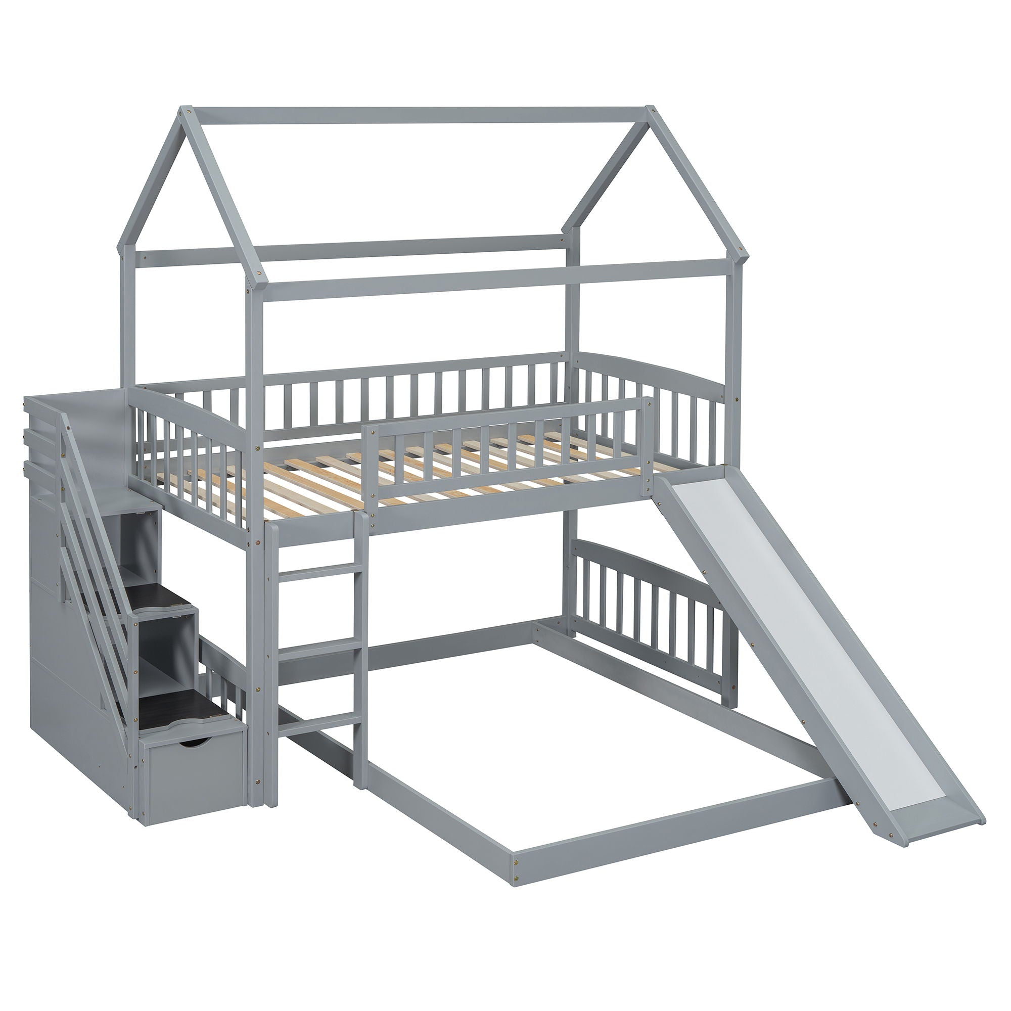 House Bunk Bed With Slide