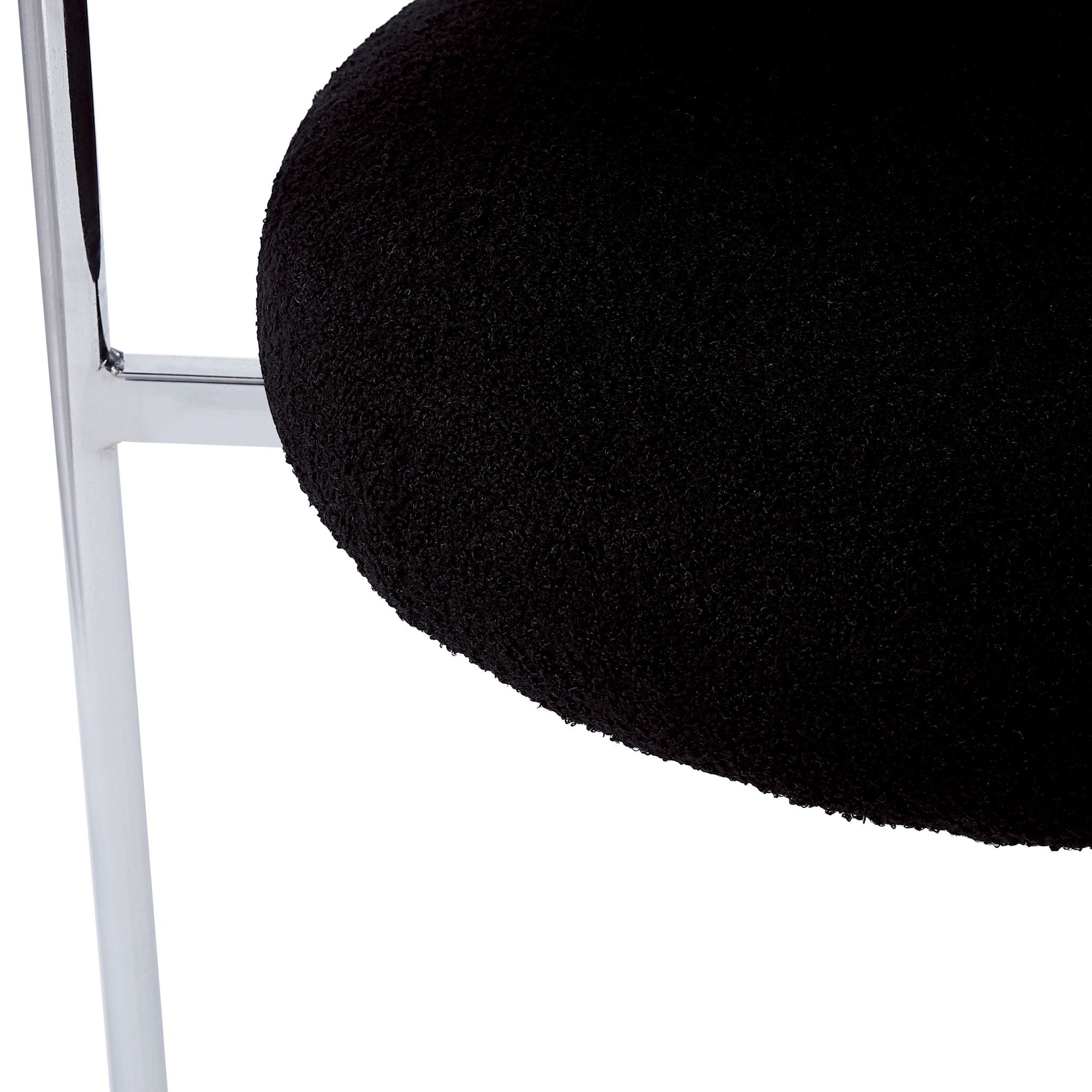 Contemporary Upholstered Armchair Dining Chairs With Metal Legs (Set of 2)