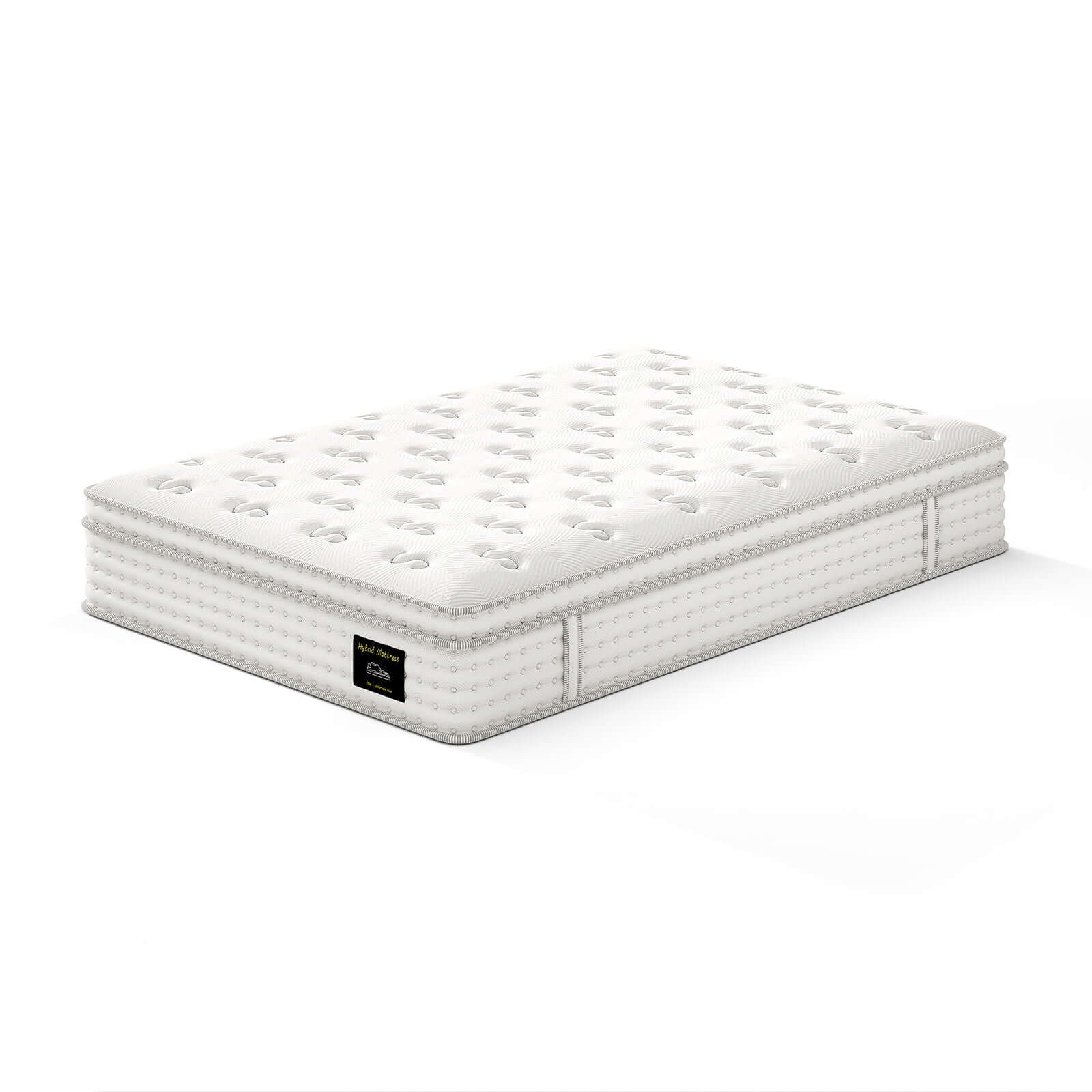 12'' Hybrid Mattress, Memory Foam & Pocket Springs For Pressure Relief