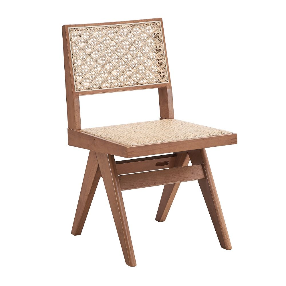 ACME Velentina - Side Chair (Set of 2) - Rattan & Natural | Meri Furniture